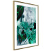 Wall Poster Enchanted Lilies - green-filled abstraction into shiny flowers 117899 additionalThumb 6