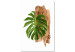 Canvas Plant zodiac: Scorpio - minimalist, botanical composition 122599