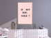 Poster If Not Now, When? - black English text on a pink background 123199 additionalThumb 7