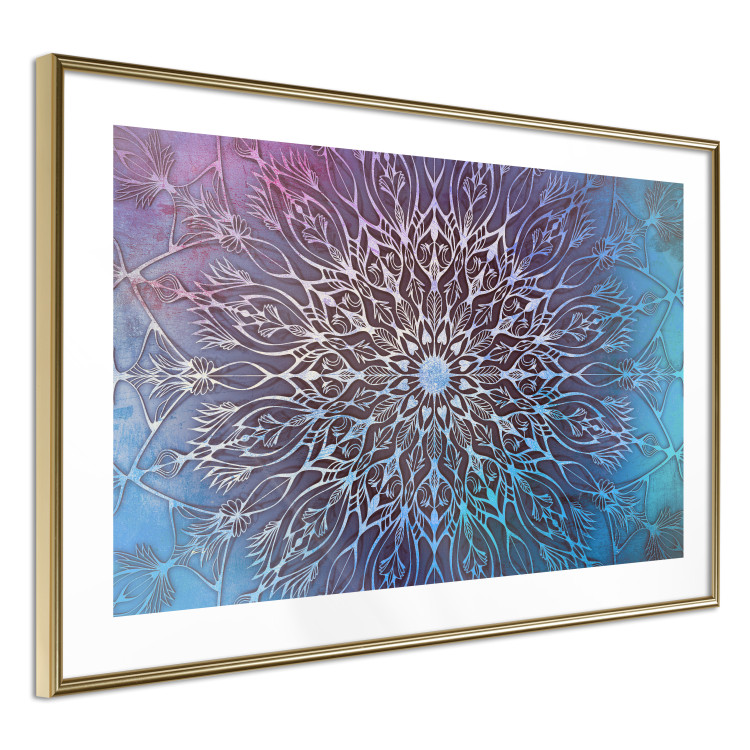 Wall Poster Center - patterned oriental mandala on colorful background in zen motif 123699 additionalImage 8
