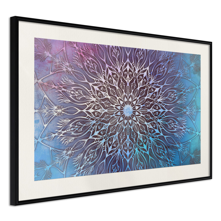 Wall Poster Center - patterned oriental mandala on colorful background in zen motif 123699 additionalImage 3