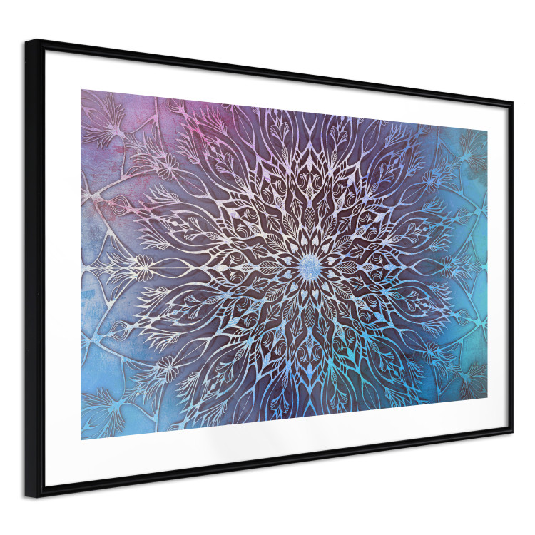 Wall Poster Center - patterned oriental mandala on colorful background in zen motif 123699 additionalImage 13