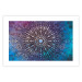 Wall Poster Center - patterned oriental mandala on colorful background in zen motif 123699 additionalThumb 25