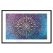 Wall Poster Center - patterned oriental mandala on colorful background in zen motif 123699 additionalThumb 17