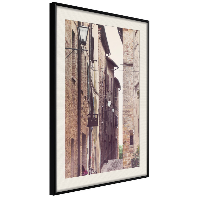 Wall Poster Old Alley - photograph of architecture of brick buildings in alley 123899 additionalImage 3