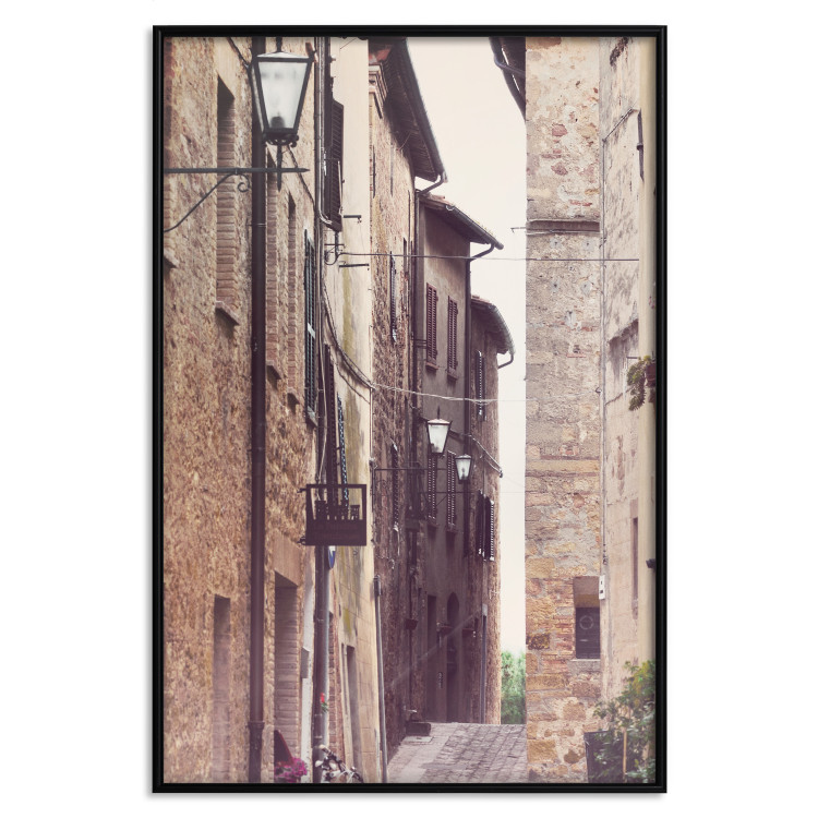 Wall Poster Old Alley - photograph of architecture of brick buildings in alley 123899 additionalImage 18