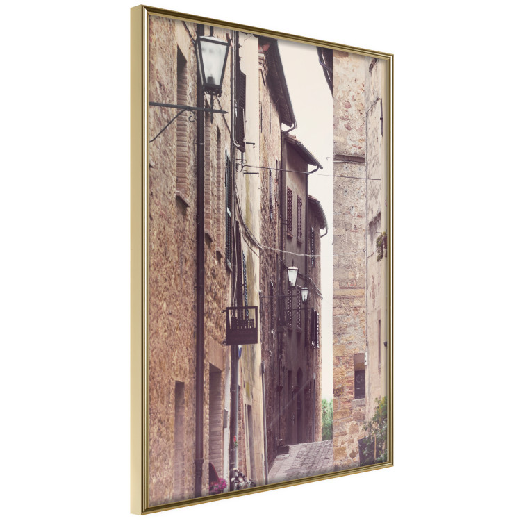 Wall Poster Old Alley - photograph of architecture of brick buildings in alley 123899 additionalImage 12