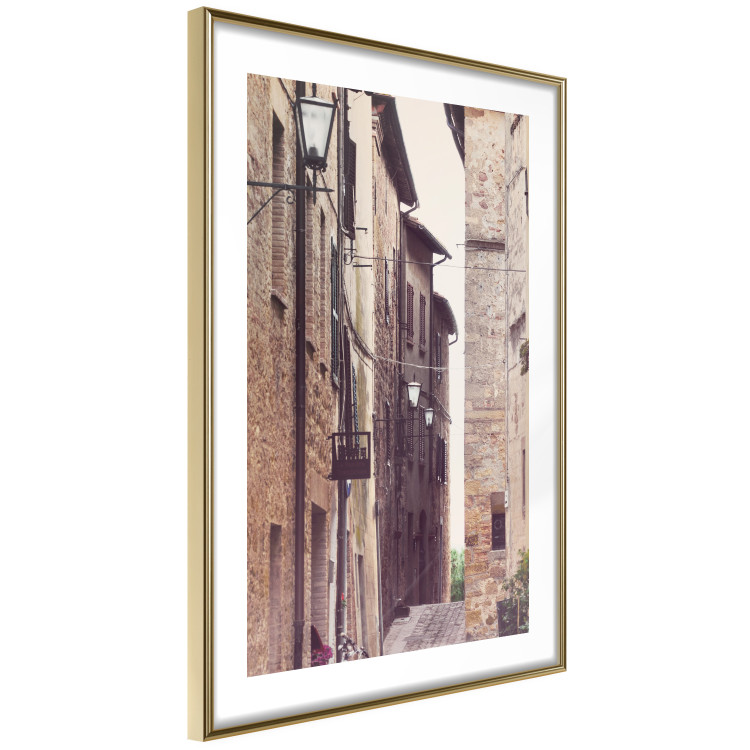 Wall Poster Old Alley - photograph of architecture of brick buildings in alley 123899 additionalImage 6