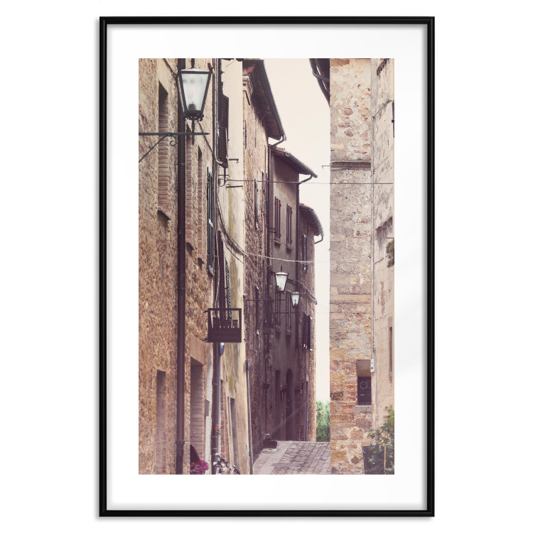 Wall Poster Old Alley - photograph of architecture of brick buildings in alley 123899 additionalImage 17