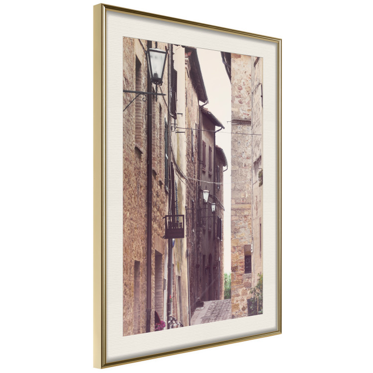 Wall Poster Old Alley - photograph of architecture of brick buildings in alley 123899 additionalImage 2