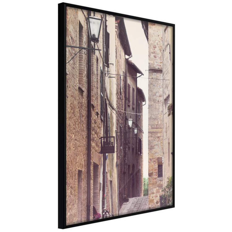 Wall Poster Old Alley - photograph of architecture of brick buildings in alley 123899 additionalImage 10