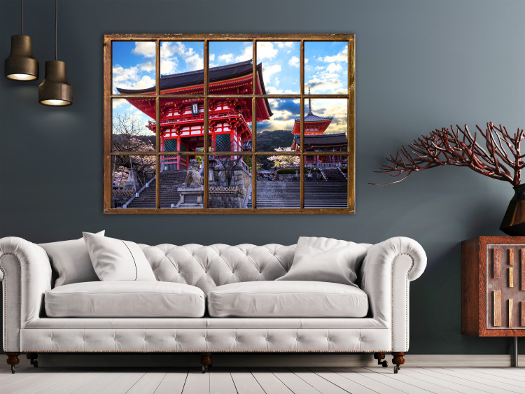 Canvas Art Print Window to Kyoto (1 Part) Wide 123999 additionalImage 3