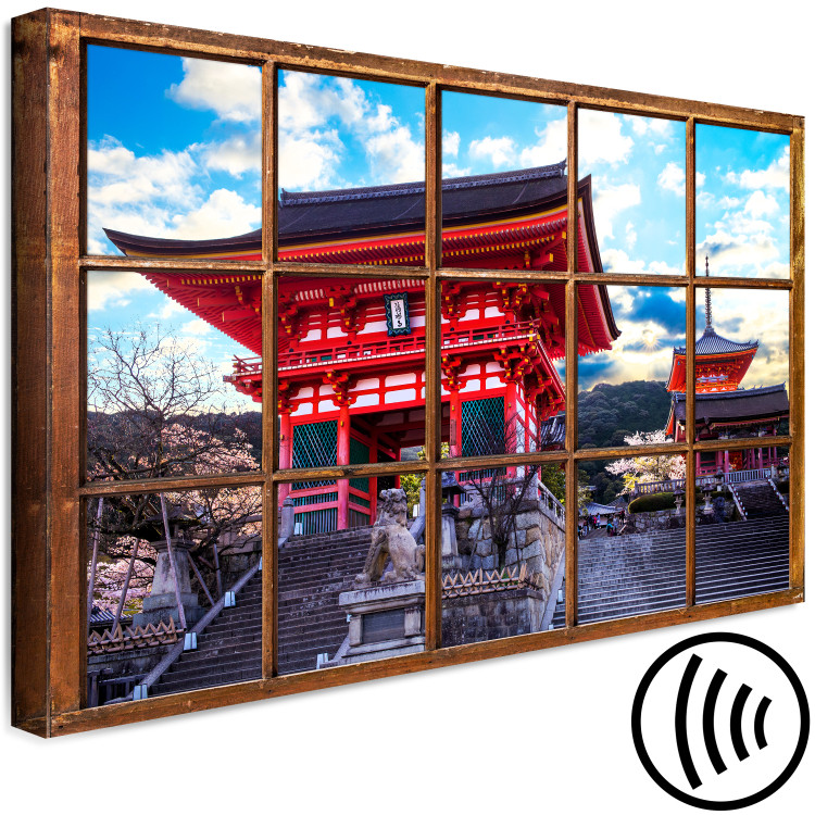 Canvas Art Print Window to Kyoto (1 Part) Wide 123999 additionalImage 6