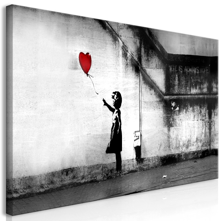 Large canvas print Banksy: Runaway Balloon II [Large Format] 125599 additionalImage 3