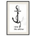 Poster Raise the Anchor - ship anchor and English inscriptions on white background 127899 additionalThumb 19
