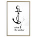 Poster Raise the Anchor - ship anchor and English inscriptions on white background 127899 additionalThumb 14