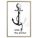 Poster Raise the Anchor - ship anchor and English inscriptions on white background 127899 additionalThumb 21