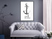 Poster Raise the Anchor - ship anchor and English inscriptions on white background 127899 additionalThumb 18