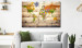 Large canvas print Map on wood: Colourful Travels [Large Format] 128499 additionalThumb 6