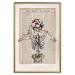 Wall Poster Lady Skeleton - unusual vintage-style fantasy with a newspaper background 129099 additionalThumb 21