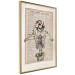 Wall Poster Lady Skeleton - unusual vintage-style fantasy with a newspaper background 129099 additionalThumb 12