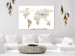 Canvas Print Raw World (1-piece) Vertical - world map in wall texture 131699 additionalThumb 3