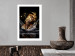 Wall Poster Golden Dream - abstract golden figure of a woman in water on a black background 132199 additionalThumb 14