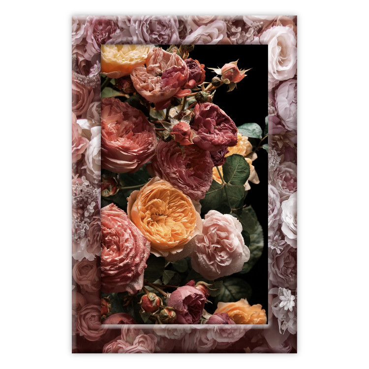 Wall Poster Garden Play - colorful bouquet of flowers on a contrasting background 134499