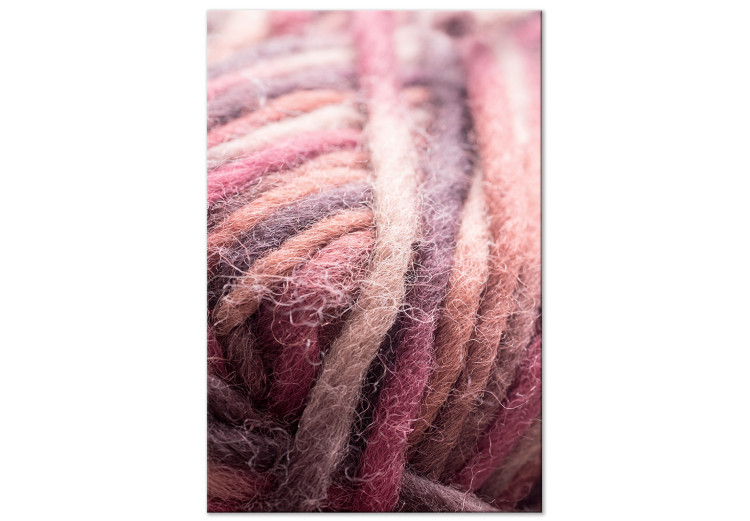 Canvas Pink balls of yarn - Modern photo in pastel colors 135699