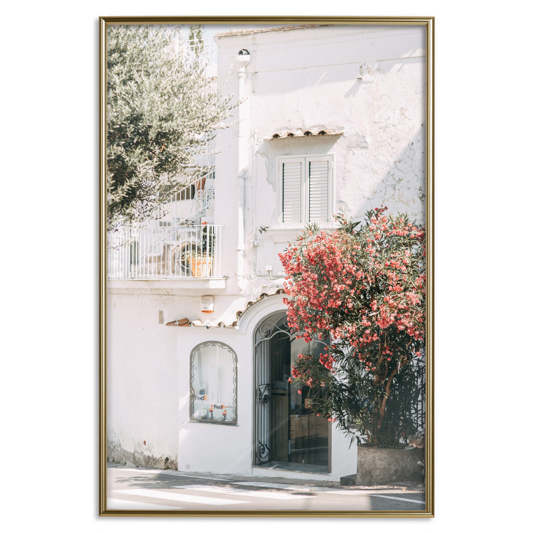 Poster Amalfi - bright composition with white architecture against the backdrop of an Italian town 135899 additionalImage 27