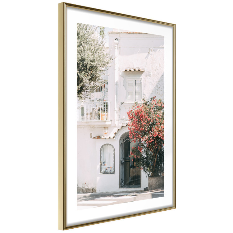 Poster Amalfi - bright composition with white architecture against the backdrop of an Italian town 135899 additionalImage 2
