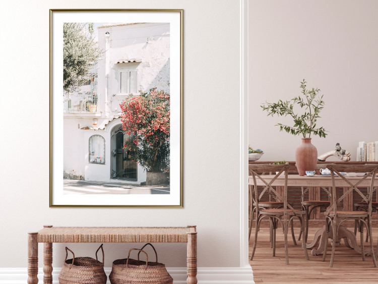 Poster Amalfi - bright composition with white architecture against the backdrop of an Italian town 135899 additionalImage 9