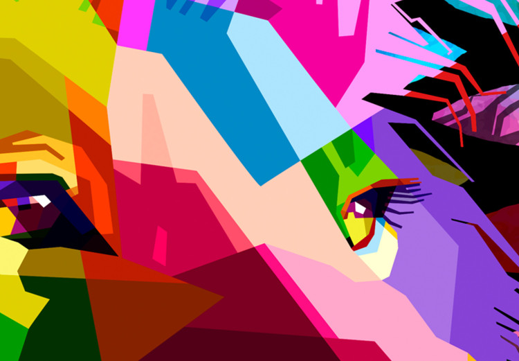 Large canvas print Rainbow Lion II [Large Format] 136399 additionalImage 5