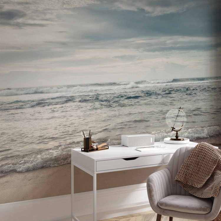 Wall Mural Tranquil space - seascape with waves and sandy beach 138799 additionalImage 4