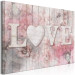 Canvas Print Love Poetry (1-piece) Wide - wooden English text 143699 additionalThumb 2