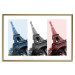 Poster Paris Collage - Three Photos of the Eiffel Tower in the National Colors of France 144799 additionalThumb 20