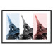 Poster Paris Collage - Three Photos of the Eiffel Tower in the National Colors of France 144799 additionalThumb 19
