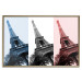 Poster Paris Collage - Three Photos of the Eiffel Tower in the National Colors of France 144799 additionalThumb 17