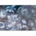 Wall Mural Vintage style flowers - large white plants on a dark background in blues 145099 additionalThumb 5