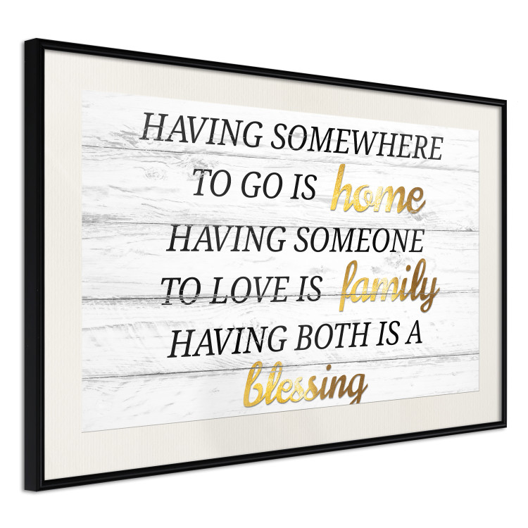 Wall Poster Homemade Sentence - Inscription With Golden Words on the Background of White Boards 145299 additionalImage 11