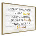 Wall Poster Homemade Sentence - Inscription With Golden Words on the Background of White Boards 145299 additionalThumb 10