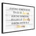 Wall Poster Homemade Sentence - Inscription With Golden Words on the Background of White Boards 145299 additionalThumb 7