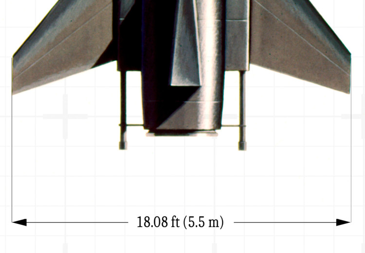 Wall Poster North American X-15 - Rocket Plane in Projection with Dimensions 146299 additionalImage 4