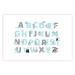 Poster English Alphabet for Children - Gray and Blue Letters with Animals 146499 additionalThumb 17