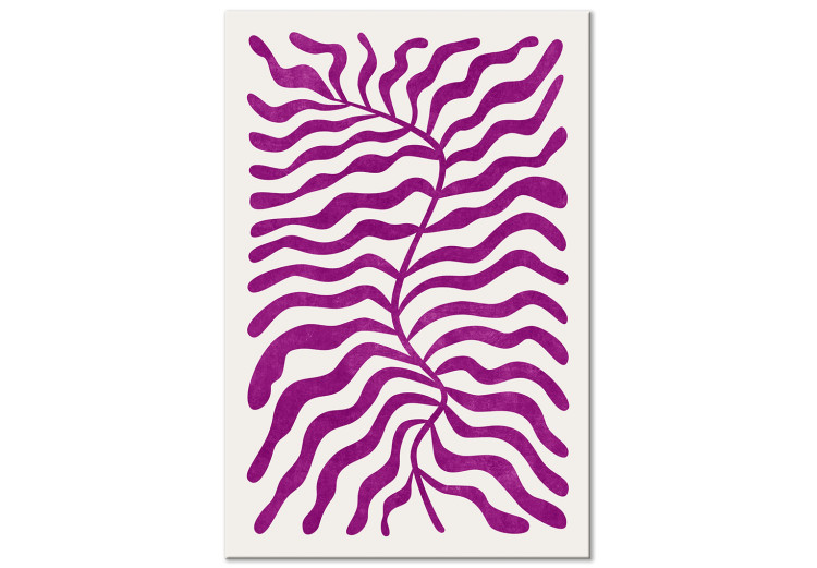 Canvas Print Geometric Abstraction (1-piece) - purple shapes and forms 149699