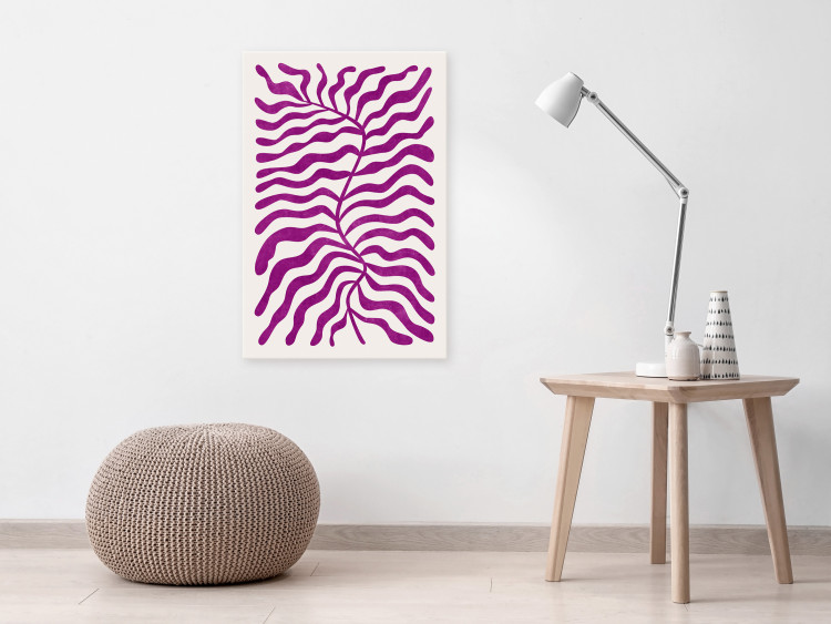 Canvas Print Geometric Abstraction (1-piece) - purple shapes and forms 149699 additionalImage 3