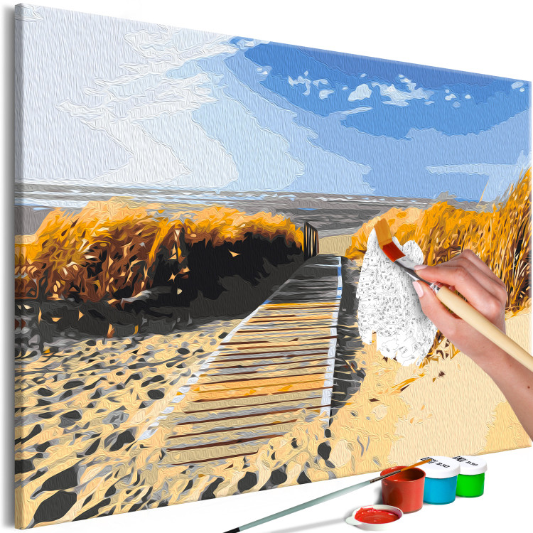 Paint by number Seaside View - Summer Beach Landscape With Golden Sand 149799 additionalImage 6