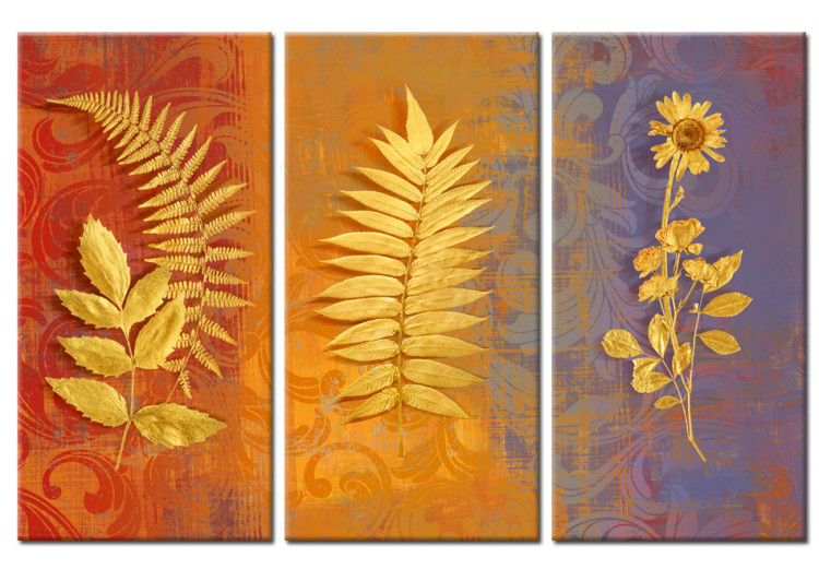 Canvas Dried flowers - triptych 58799