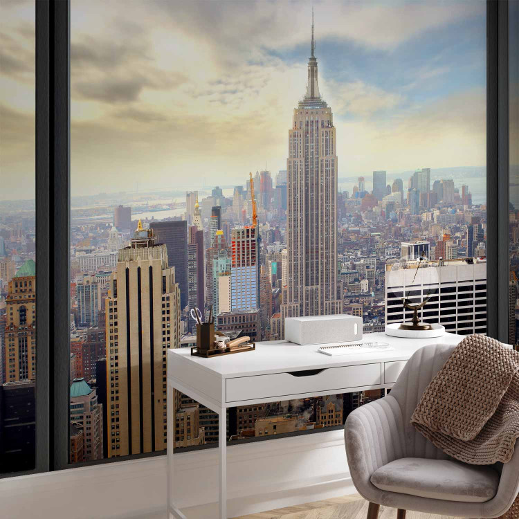 Wall Mural Sunny Day in New York - Urban Architecture with Skyscrapers 60099 additionalImage 4