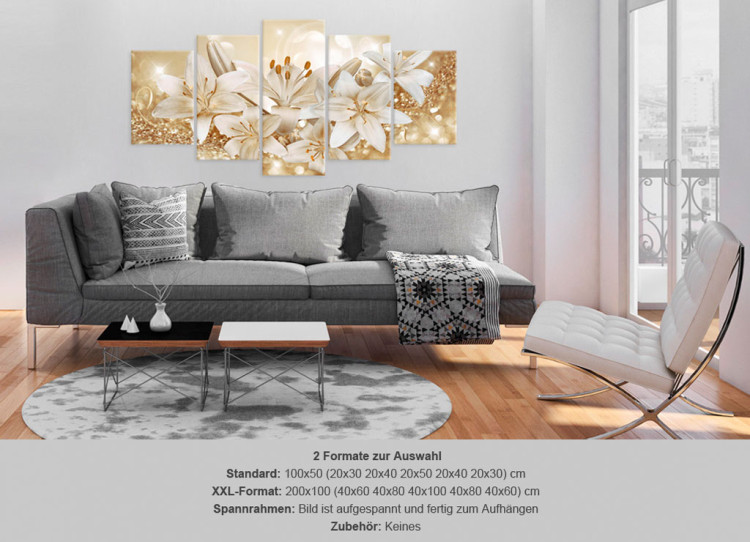 Print On Glass Golden Bouquet [Glass] 92499 additionalImage 7